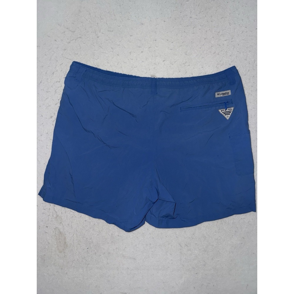 Columbia PFG Omni-Shade Shorts Men's 2XL Blue Swim Trunks Fishing 7" READ